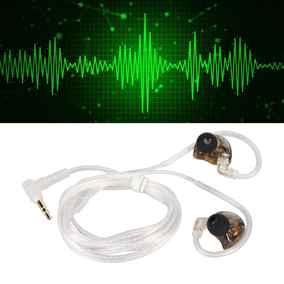 Hybrid Dynamic & Balanced Armature Earbuds, Deep Bass, 10Mm/Ba 3.5Mm Gold 7691375878733
