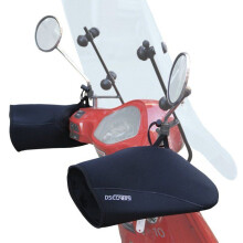 Manchons de guidon pour scooter - DS Covers - Néoprène - Waterproof - Coupe-vent - Doublure thermique - Universel - Noir