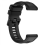 (Black) Garmin Forerunner 955 Silicone Twill Watch Band 1