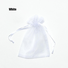 (White, 7x9cm 100pcs) 100 sachets en organza (22 couleurs) - 7x9, 9x12, 10x15, 13x18 cm - Idéal pour les mariages, Noël et les bijoux.