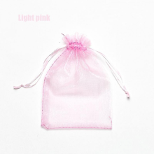 (light pink, 13x18cm 100pcs) 100 sachets en organza (22 couleurs) - 7x9, 9x12, 10x15, 13x18 cm - Idéal pour les mariages, Noël et les bijoux.
