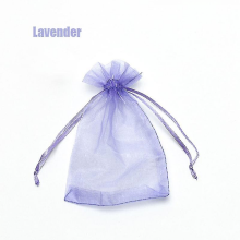 (lavender, 7x9cm 100pcs) 100 sachets en organza (22 couleurs) - 7x9, 9x12, 10x15, 13x18 cm - Idéal pour les mariages, Noël et les bijoux.