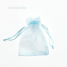 (calamine blue, 7x9cm 100pcs) 100 sachets en organza (22 couleurs) - 7x9, 9x12, 10x15, 13x18 cm - Idéal pour les mariages, Noël et les bijoux.