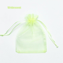 (viridescent, 7x9cm 100pcs) 100 sachets en organza (22 couleurs) - 7x9, 9x12, 10x15, 13x18 cm - Idéal pour les mariages, Noël et les bijoux.