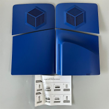 (Blue) PS5 Slim Replacement Case Cover Skin Shell Accessories