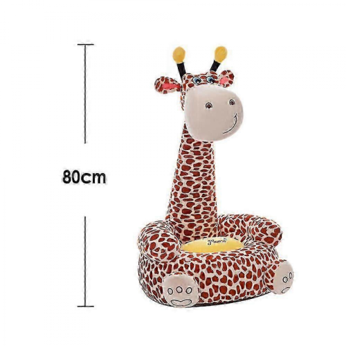(joying-giraffe-yellow) Plüschtier-Sofasessel für Kinder – Weiches Sitzkissen 2