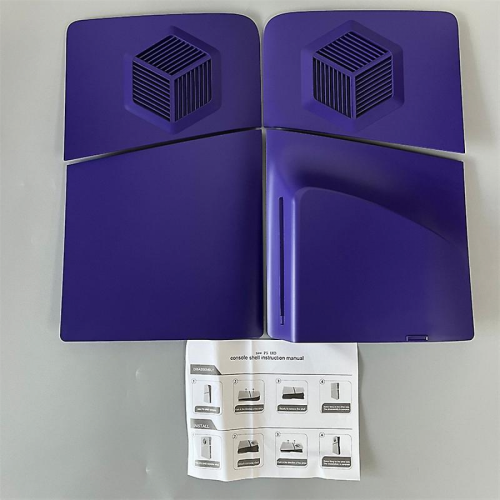 (Pruple) PS5 Slim Replacement Case Cover Skin Shell Accessories