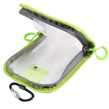 Copri Esche Trasparenti per Esche da Pesca, Tessuto per Canne, Amo Verde