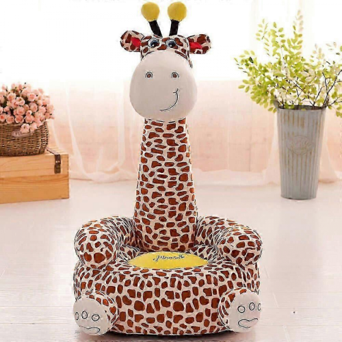 (joying-giraffe-pink) Plüschtier-Sofasessel für Kinder – Weiches Sitzkissen 1