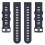 (Dark Blue) Garmin Forerunner 955 Silicone Twill Watch Band 3