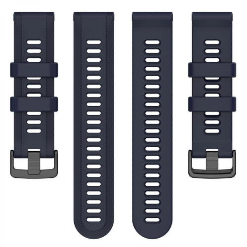 (Dark Blue) Garmin Forerunner 955 Silicone Twill Watch Band 2