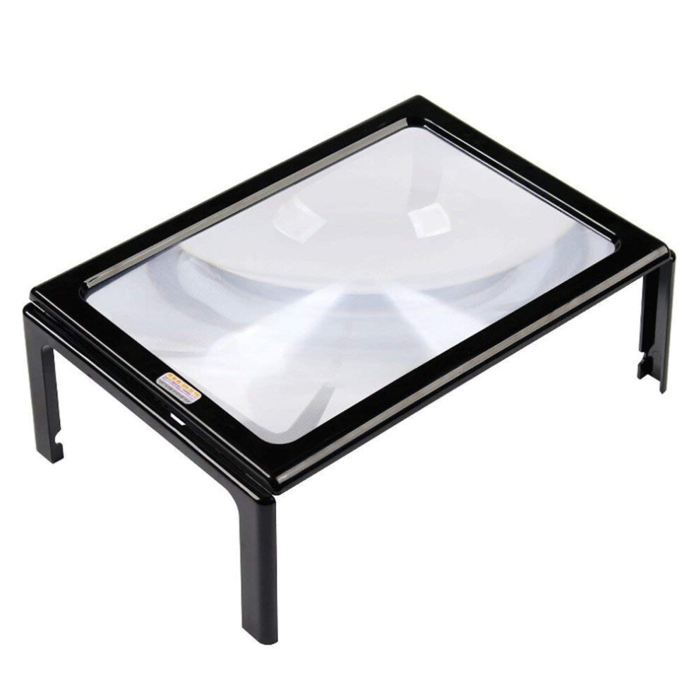 Magnifying glass, desktop reading with bright rectangular HD portable magnifier  magnified reading the marriage