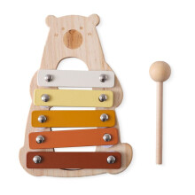 Juguetes de Instrumentos Musicales de Madera para Bebés, Forma de Oso Multifuncional, Xilófono, Octava, Juguetes Musicales de Oso, Regalo