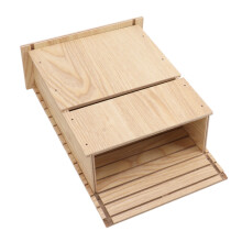 Hutte à chauves-souris extérieure en bois pour un seul étage – Habitat pour chauves-souris dans la gouttière du jardin 12x8x4