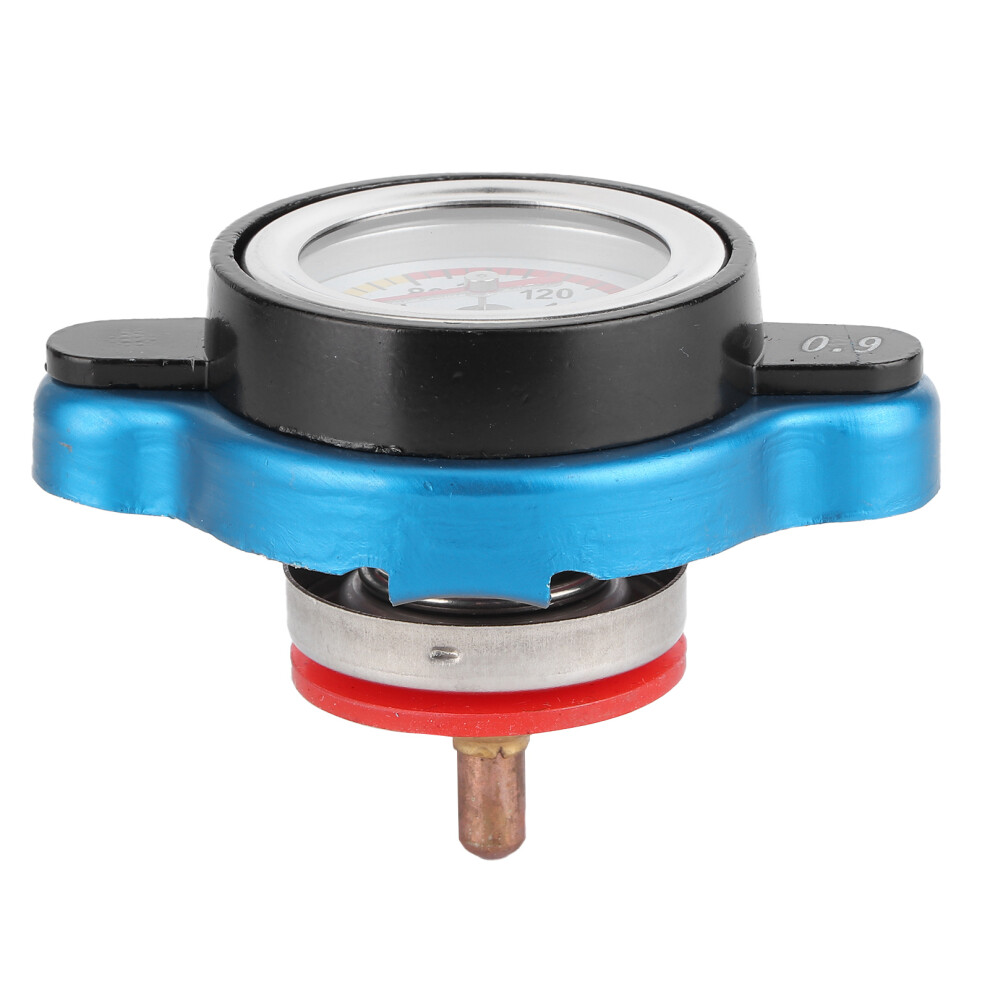 Universal 0.9Bar Thermostatic Radiator Cap W/Leakproof Gauge 4681379400309