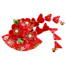 Vintage-Design, modisches Haaraccessoire im japanischen Stil, exquisite dekorative Haarnadel, handgefertigte Haarspange mit Stoffquaste für