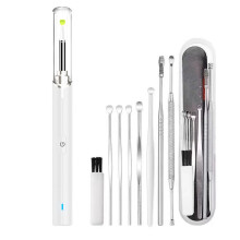 Ohrgesundheitslösung, 1296P FHD Ohrskop mit Temperaturregelung, 6 LEDs, langlebigem Akku, einfacher Anwendung und Reinigung für eine gründliche