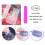 Επεκτάσεις νυχιών ποδιών Comfort Fit, Crystal Pure Gloss Acrylic με σχέδιο γαλλικής άκρης για 6
