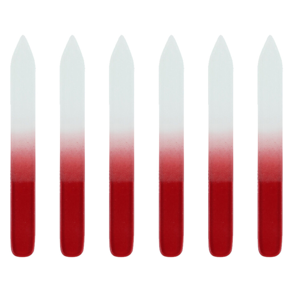 Double Sided Crystal Glass Nail Files, Smooth Finish Nail Care Tools With Hygienic Non-Porous Surface, Quality Tempered Glass For Salon Professionals