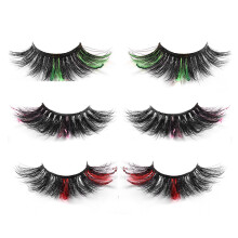 Hypoallergene künstliche Wimpern, leichte, farbige Wimpern mit 3D-Nerz-Effekt, weiches, flauschiges und dramatisches Design, wiederverwendbare und