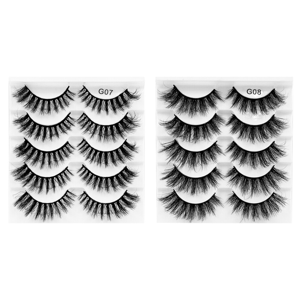 Reusable Eyelashes With Soft Material, Faux Mink Lashes For Dramatic Long Volume, Fluffy False Eyelashes With Comfortable Band, Multipack For Profess