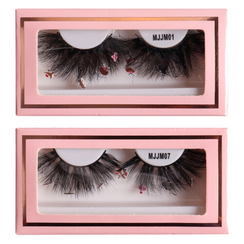 Festive Lash Luxe: Βλεφαρίδες από αληθινό βιζόν για υποαλλεργικές βλεφαρίδες, άνετες,