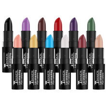 Rossetto blu opaco, setoso e a lunga durata per look indimenticabili, facile da usare per principianti e professionisti, adatto a tutti con colori