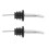 2pcs Acier inoxydable Liqueur  verseur avec bouchon de caoutchouc 3