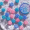Siegel wax beads with flowers, for sealing wedding invitations, 100 pieces Ref: 6830 3