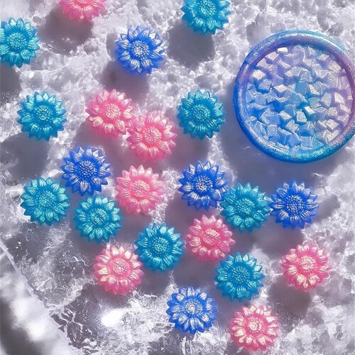 Siegel wax beads with flowers, for sealing wedding invitations, 100 pieces Ref: 6830 2