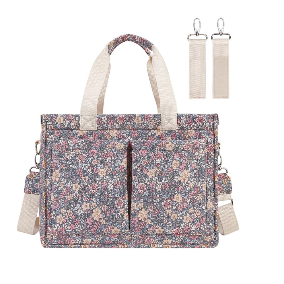 Nappy Caddy Organiser, Portable Nappy Bag, Lightweight Nappy Tote, Floral Nappy Organiser, Travel Nappy Caddy