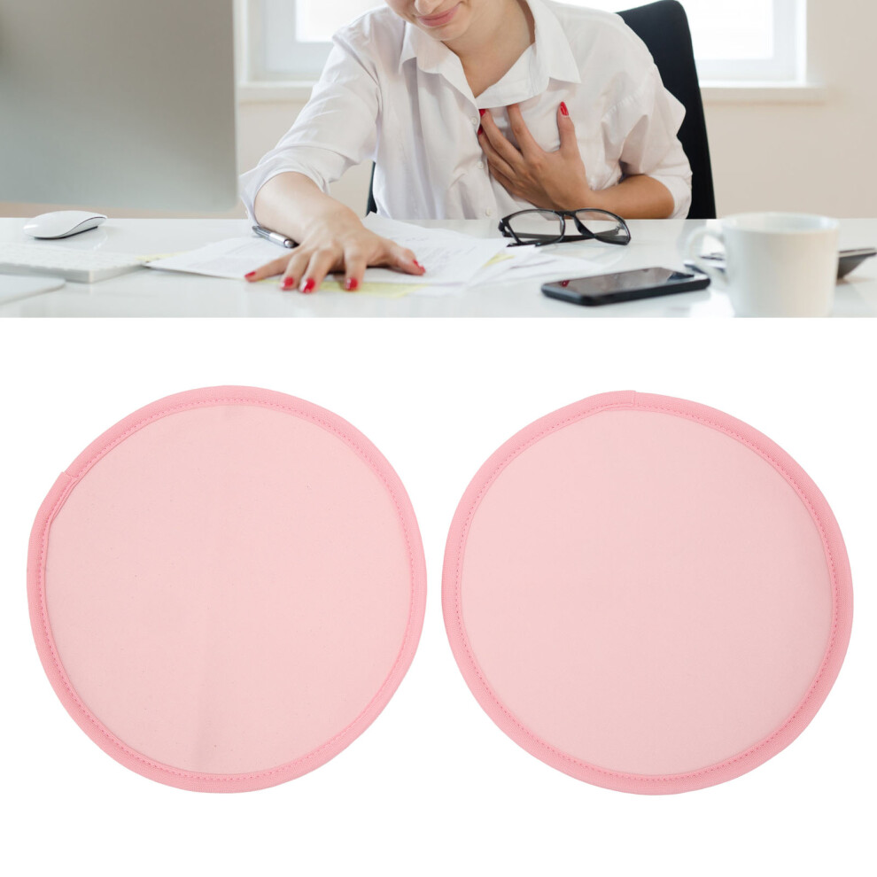 2pcs Castor Oil Breast Wraps Reusable Soft Flannel Nursing Pads, 23cm
