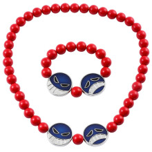 Whitebeard Fire Fist Ace Anime Chain Necklace and Bracelet Set 2Piece Unisex Cosplay Accessories for Men and Women, DIY Craft Jewelry