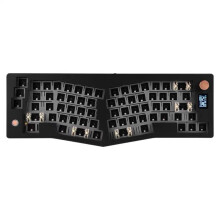 Ergonomic Mechanical Keyboard with Bluetooth VIA  Gasket Design, Black Custom Kit