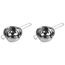 2X ChaudièRe en Acier Inoxydable Double Chocolat Pot, Chocolat Tremper Outil, Bol de Fusion ÉTanche, Convient pour Faire Fondre Du Beurre,Du