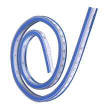 Flexible Curve Ruler Bendable Plastic Measuring Tool for Engineering Drawing and Sewing 60cm