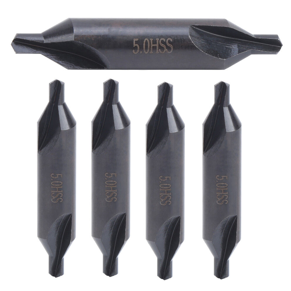 Precision 5Mm Centering Drill Bits Set - 5Pcs For Milling Machines 4601379402431