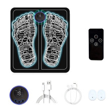 Akupunktsfotmassager 200mAh Intelligent EMS Fotmassagedyna Impuls Fysioterapi Fotdyna Mikroströmmassager