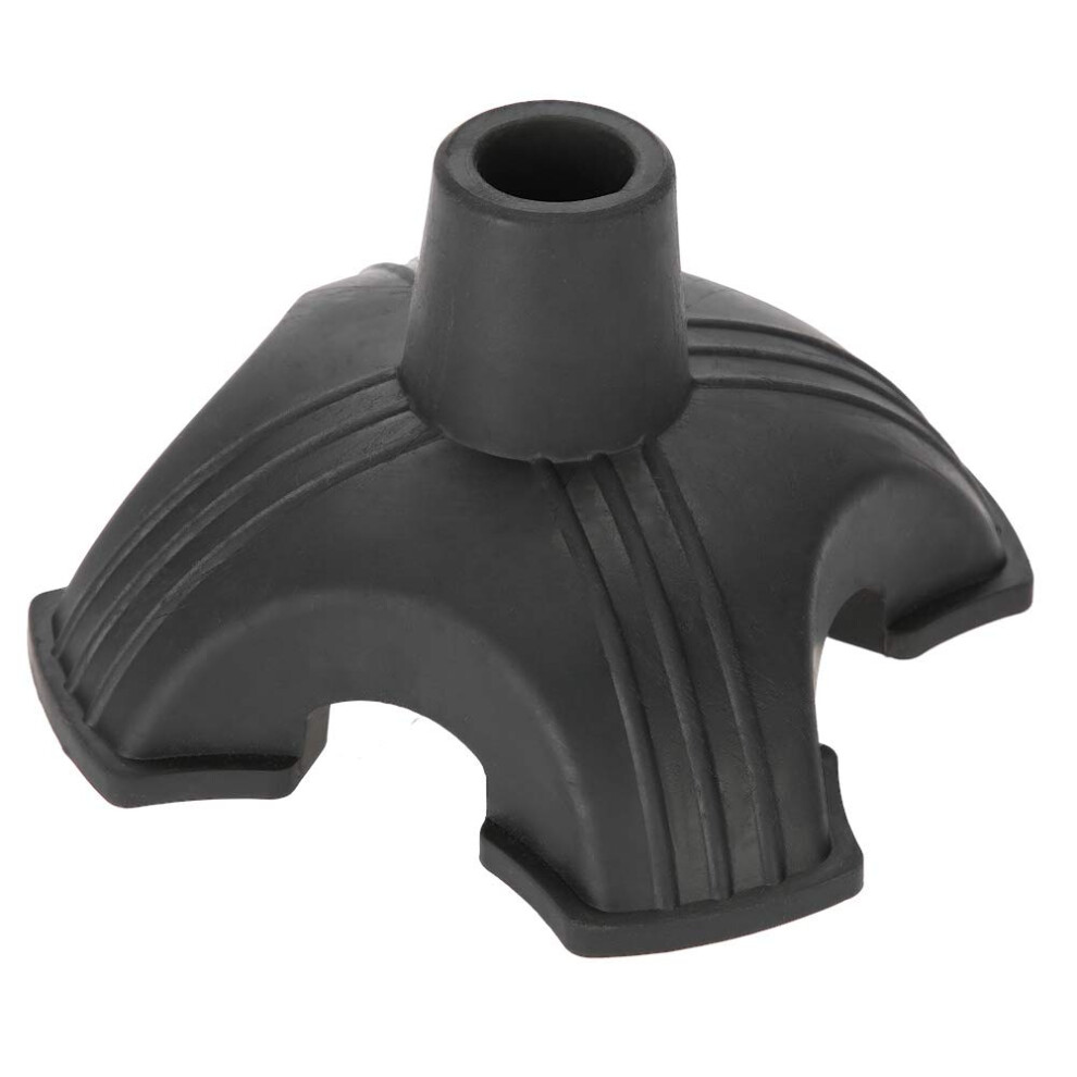 Walking Cane Tip Quad Cane Base NonSlip Rubber 19mm FourProng Support for Enhanced Stability