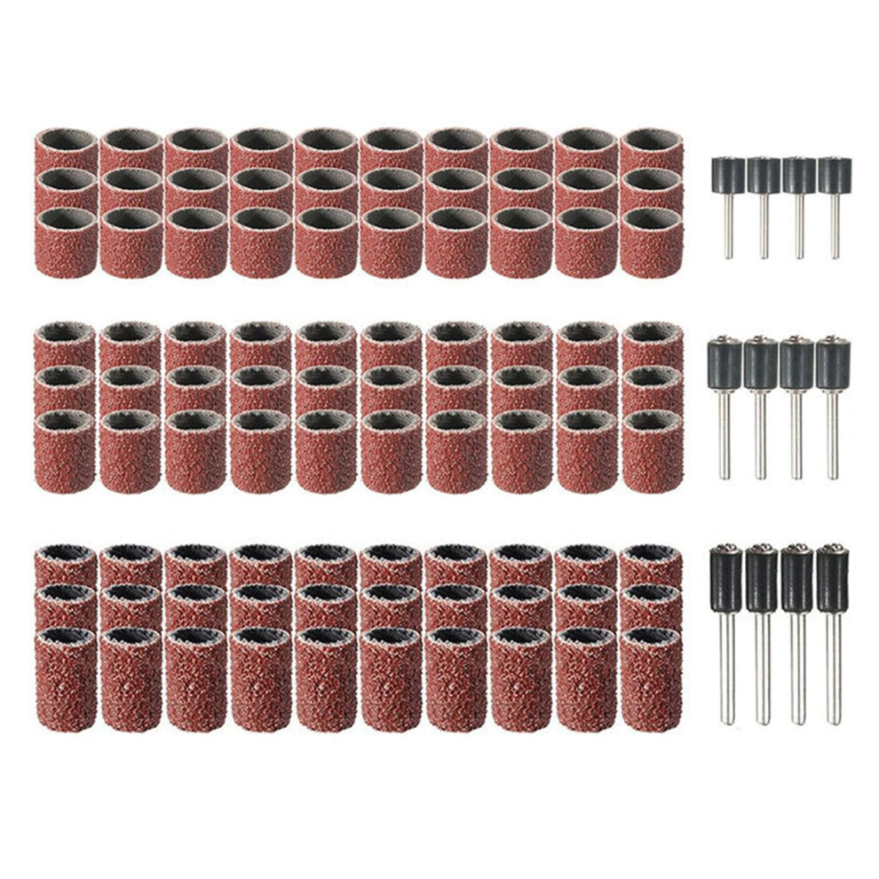 102/132Pcs Sanding Bands For Nails Drills Grinding Discs For Abrasive Pedicure Tool Sanding Drum Set