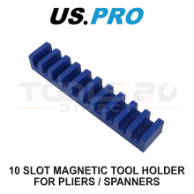 US PRO Tools 10 Slot Magnetic Tool Holder for Pliers & Spanners Plastic 6926