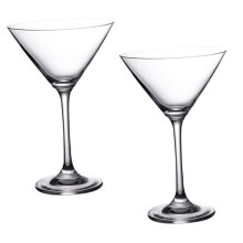 2Pcs Elegant Footed Cocktail Glasses Clear Reusable Goblets for Wine Brandy Bar Party