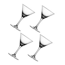 4pcs Elegant Tall Martini Coupe Glasses Vintage Crystal Wine Goblets for Home Bar and Desserts