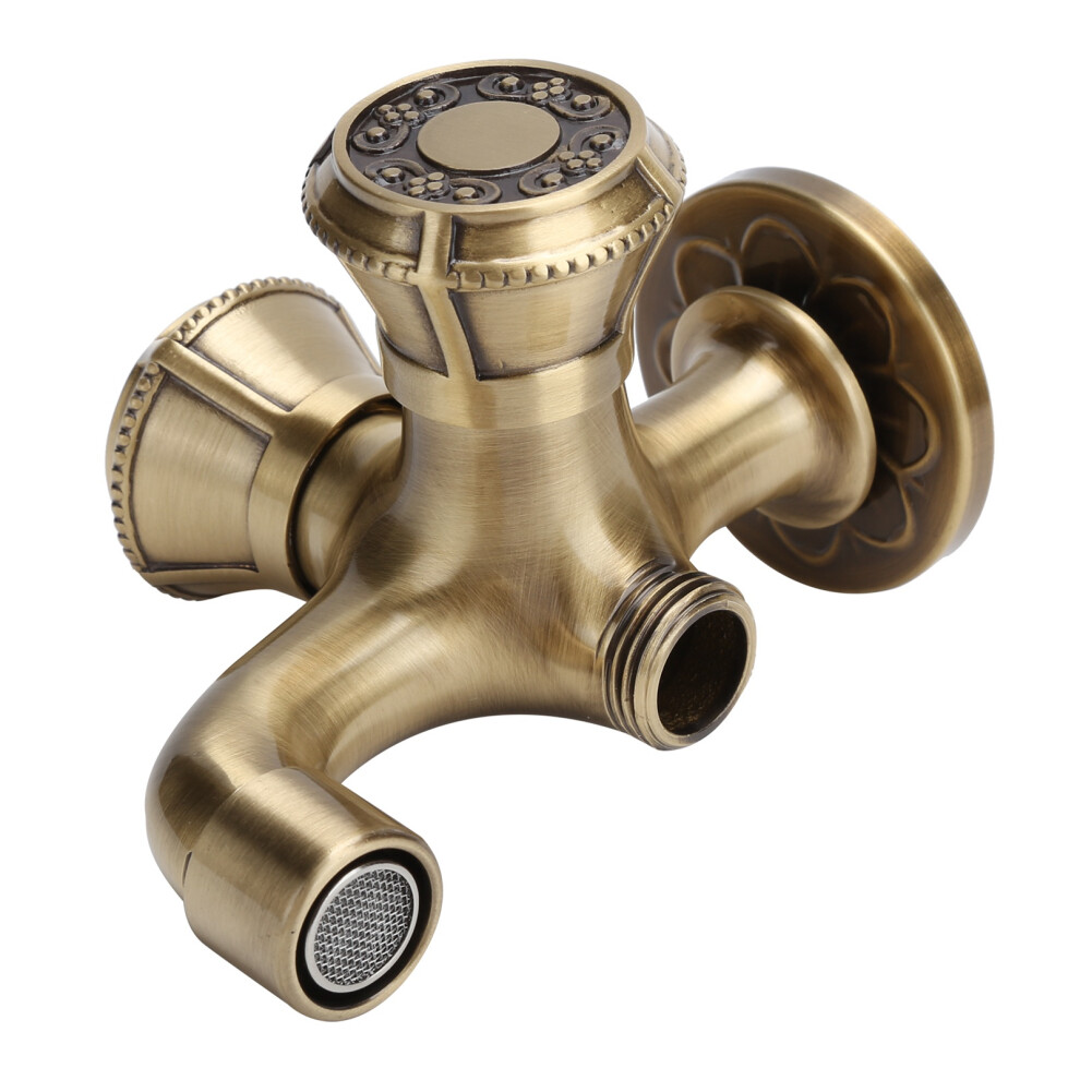 G1/2 Wall Mounted Laundry Faucet Hot Cold Water Tap Easy Install 8091379404560