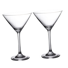 2Pcs Martini Cocktail Glasses Elegant Transparent Goblets for Home Bar Whiskey Vodka Wine Parties