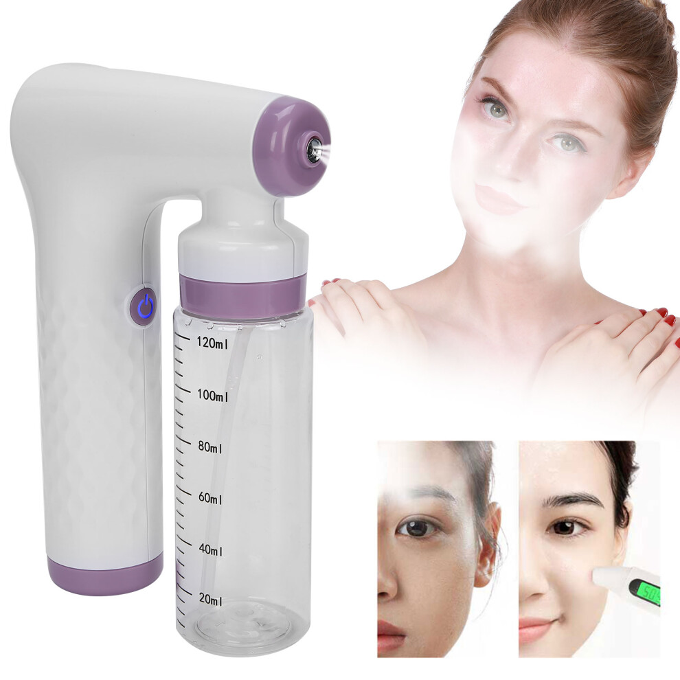 Pink Portable Handheld Airbrush Tanning Sprayer 120Ml Usb Rechargeable