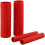 Motorcycle Handlebar Grip Covers 4pcs AntiSlip Soft Rubber Universal Fit Easy Install Red 3