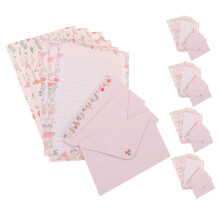 5piece Flower and Animal Letter Paper Set with Envelopes for Notes