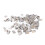 100Pcs CAT6 RJ45 Metal Shielded Connectors Ethernet Shielded Plug Kit 14