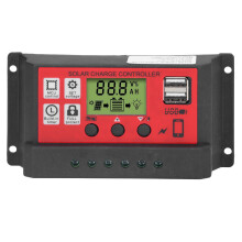 Controlador de carga solar para bateria, regulador inteligente, painel de controle com display LCD, chip de controle principal de alto desempenho e